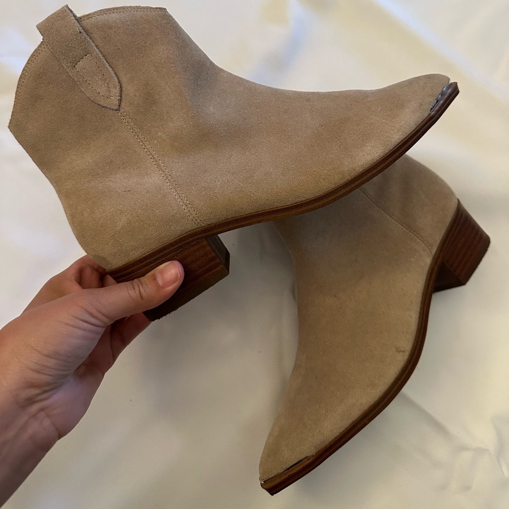 Marc fisher suade booties